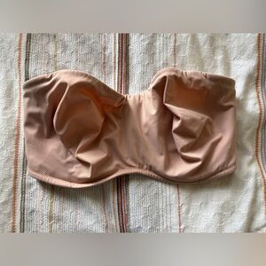 Elegant Strapless Bandeau Bra - Blush